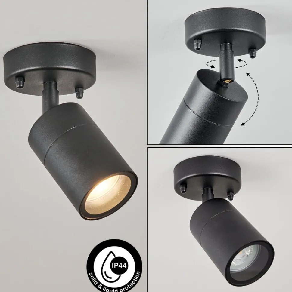 Plafonnier Exterieur Corneda Noir, 1 Lumiere