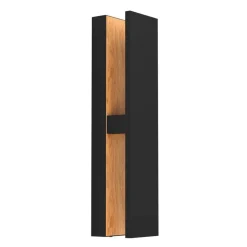 Plafonnier Exterieur Eglo Costorio Led Couleur Bois, Noir, 1 Lumiere