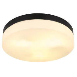Plafonnier Exterieur Globo Vranos Noir, 1 Lumiere