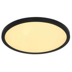 Plafonnier Exterieur Globo Sapana Led Noir, 1 Lumiere, Telecommandes