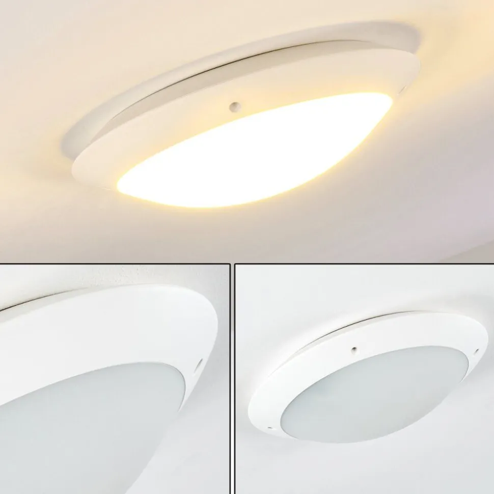Plafonnier Exterieur Grafton Blanc, 2 Lumieres