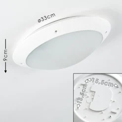 Plafonnier Exterieur Grafton Blanc, 2 Lumieres