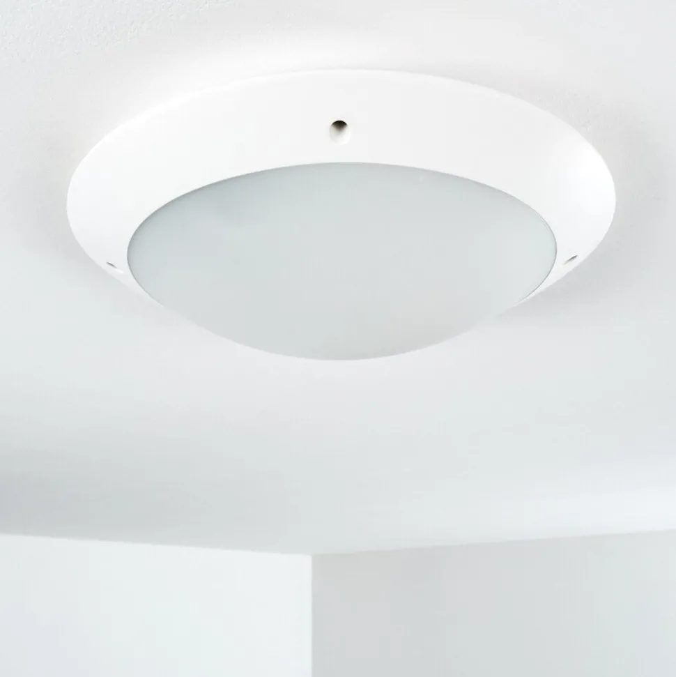 Plafonnier Exterieur Grafton Blanc, 2 Lumieres