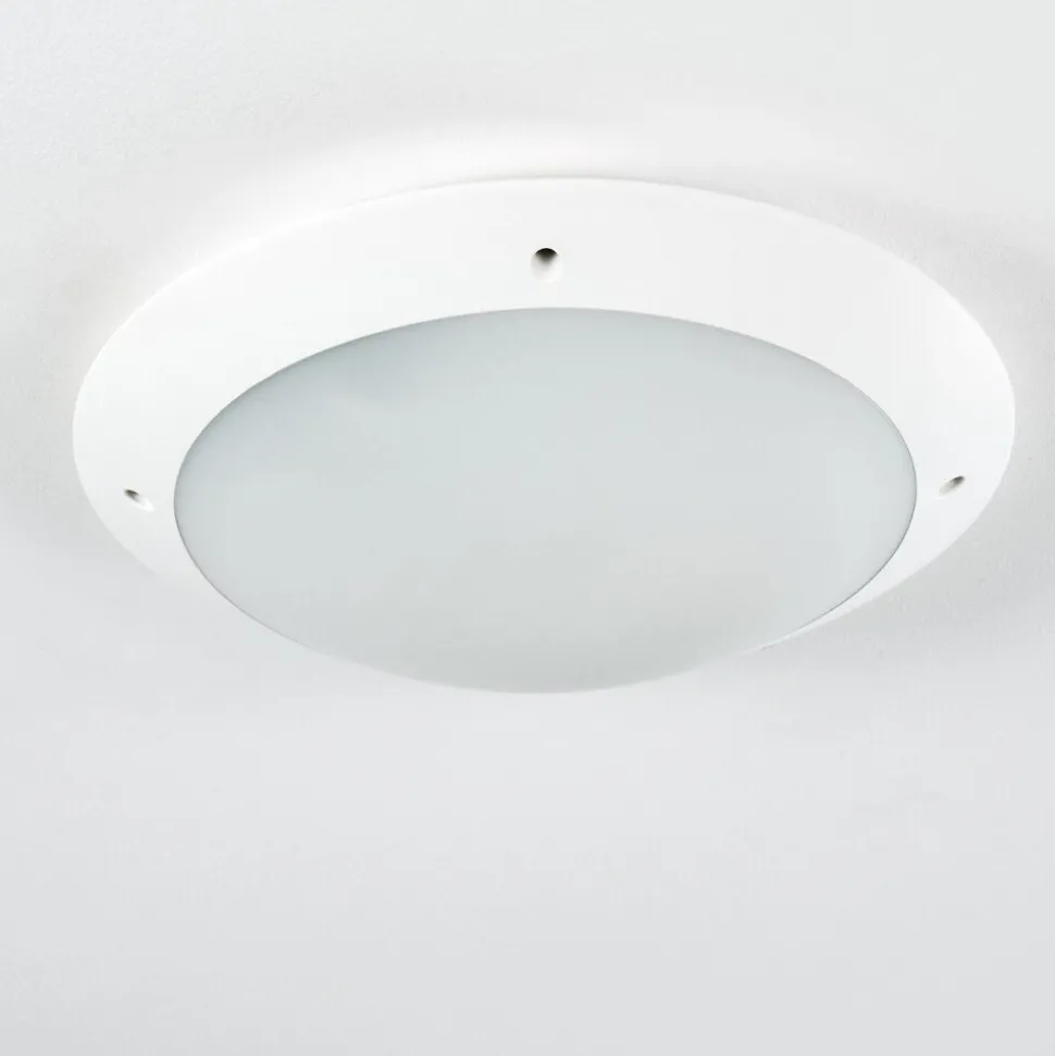Plafonnier Exterieur Grafton Blanc, 2 Lumieres