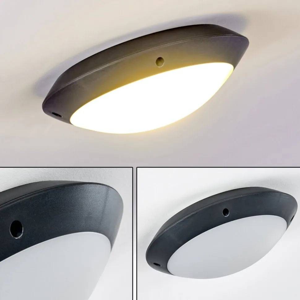 Plafonnier Exterieur Grafton Anthracite, 1 Lumiere