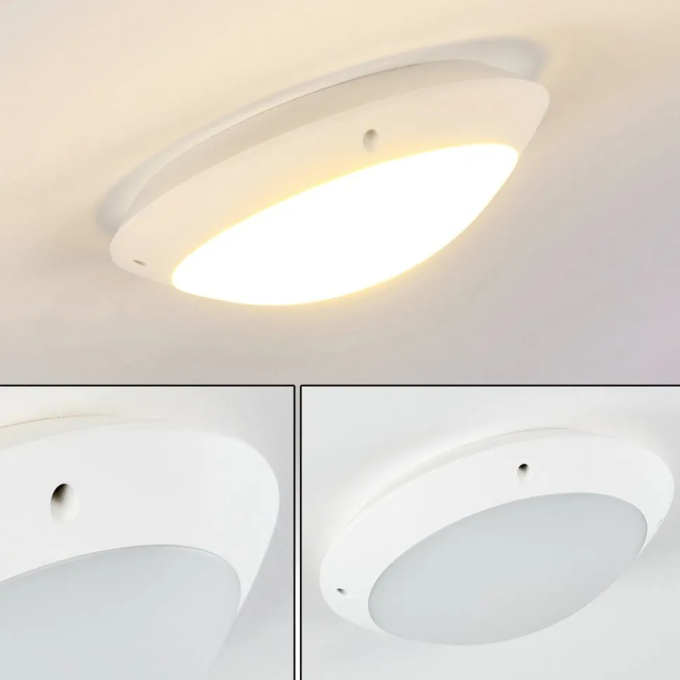 Plafonnier Exterieur Grafton Blanc, 1 Lumiere