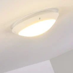 Plafonnier Exterieur Grafton Blanc, 1 Lumiere