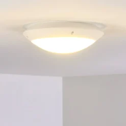 Plafonnier Exterieur Grafton Blanc, 1 Lumiere