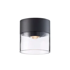 Plafonnier Exterieur Lcd 5068 Led Noir, 1 Lumiere