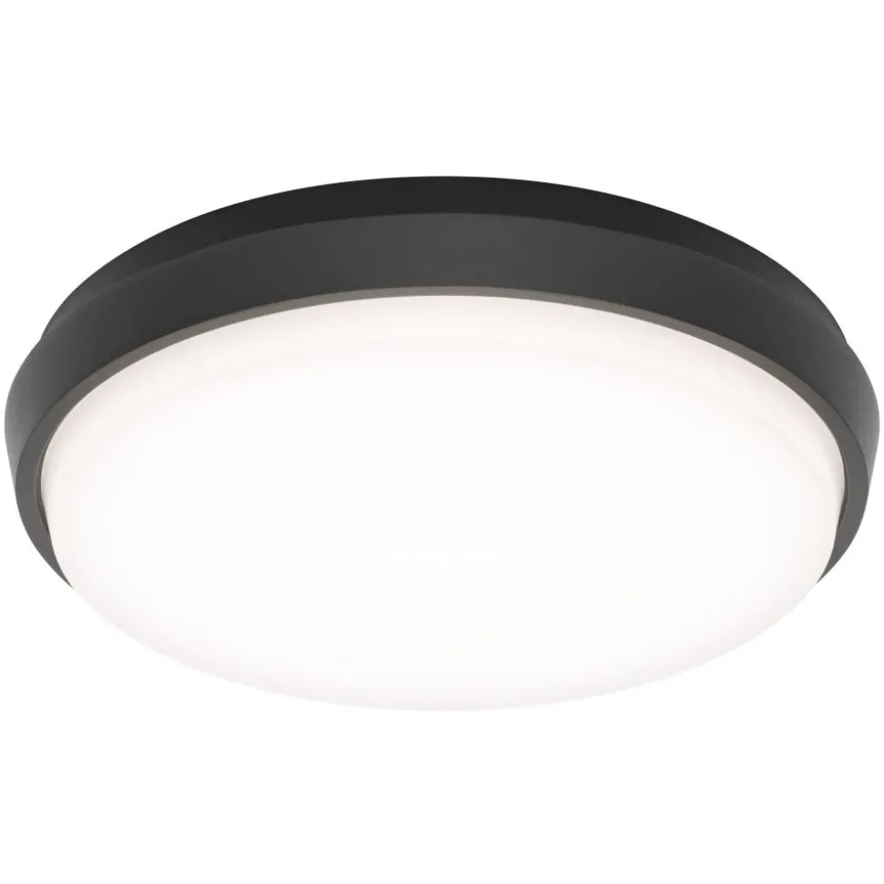 Plafonnier Exterieur Lcd Typ 5067 Led Noir, 1 Lumiere