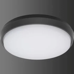 Plafonnier Exterieur Lcd Typ 5067 Led Noir, 1 Lumiere