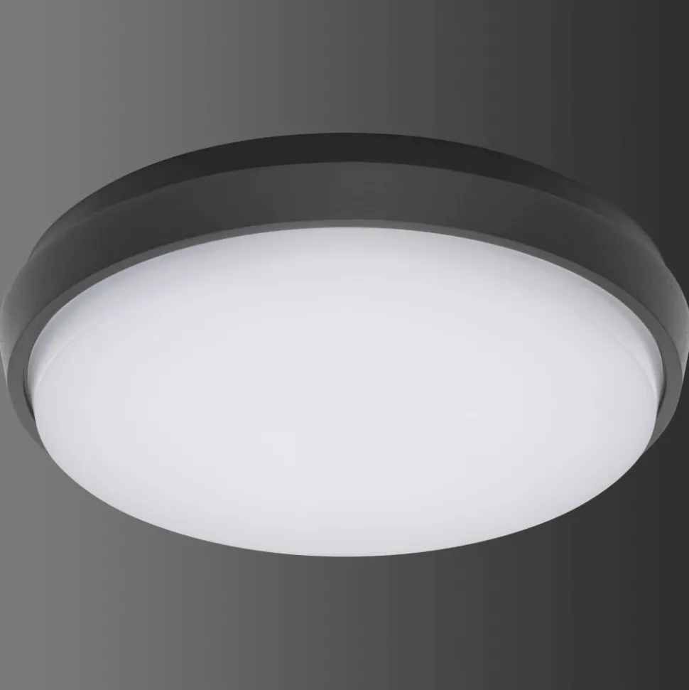 Plafonnier Exterieur Lcd Typ 5067 Led Noir, 1 Lumiere