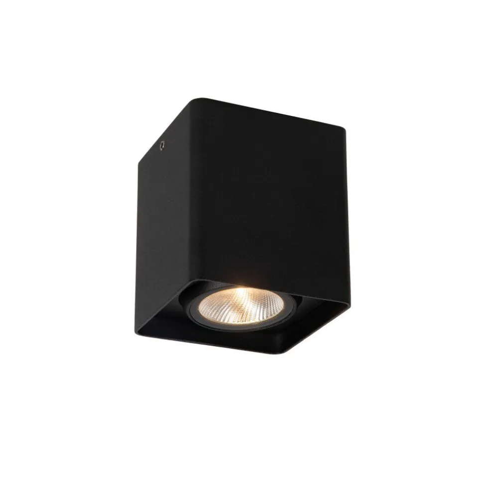 Plafonnier Exterieur Lucide Leeds Led Noir, 1 Lumiere