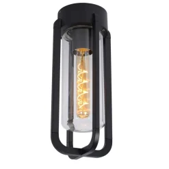 Plafonnier Exterieur Lucide Garland Noir, 1 Lumiere