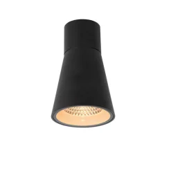 Plafonnier Exterieur Lucide Derby Led Noir, 1 Lumiere