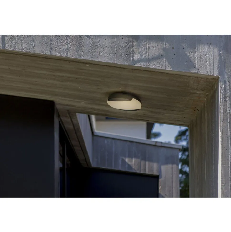 Plafonnier Exterieur Lutec Sweep Led Anthracite, 1 Lumiere
