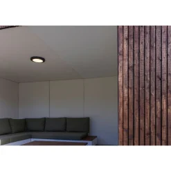 Plafonnier Exterieur Lutec Kayah Led Anthracite, 1 Lumiere