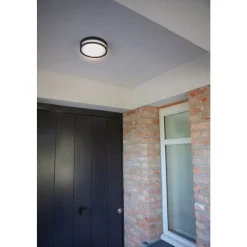Plafonnier Exterieur Lutec Rola Led Noir, 1 Lumiere