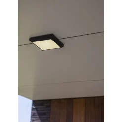 Plafonnier Exterieur Lutec Helena Led Anthracite, 1 Lumiere