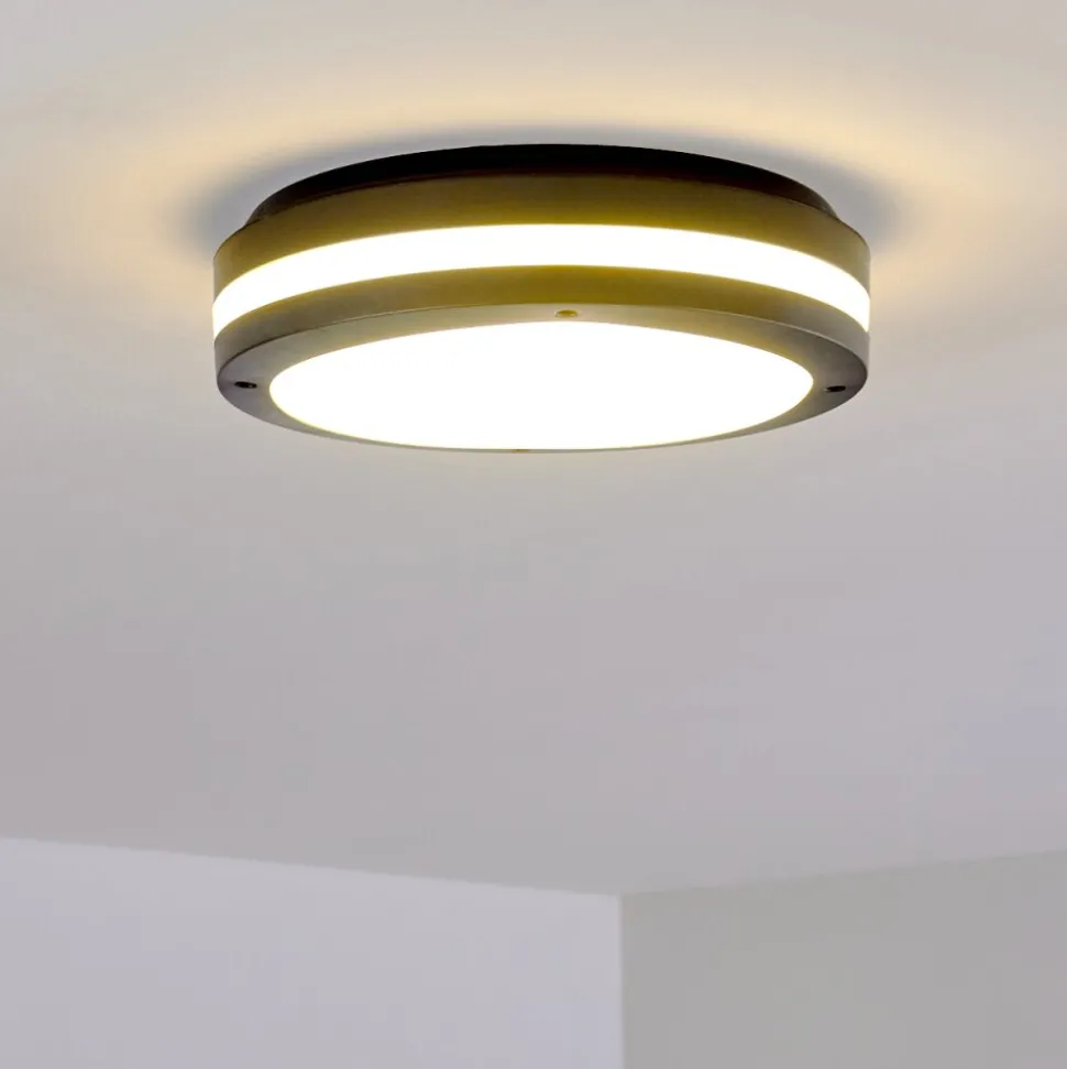 Plafonnier Exterieur Wollongong Led Anthracite, 1 Lumiere