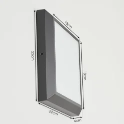 Plafonnier Exterieuralkmaar Led Anthracite, 1 Lumiere