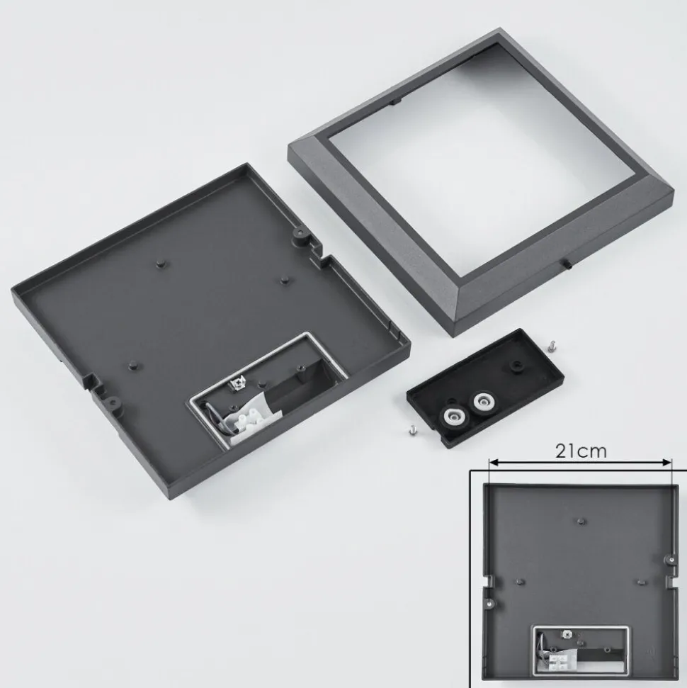 Plafonnier Exterieuralkmaar Led Anthracite, 1 Lumiere