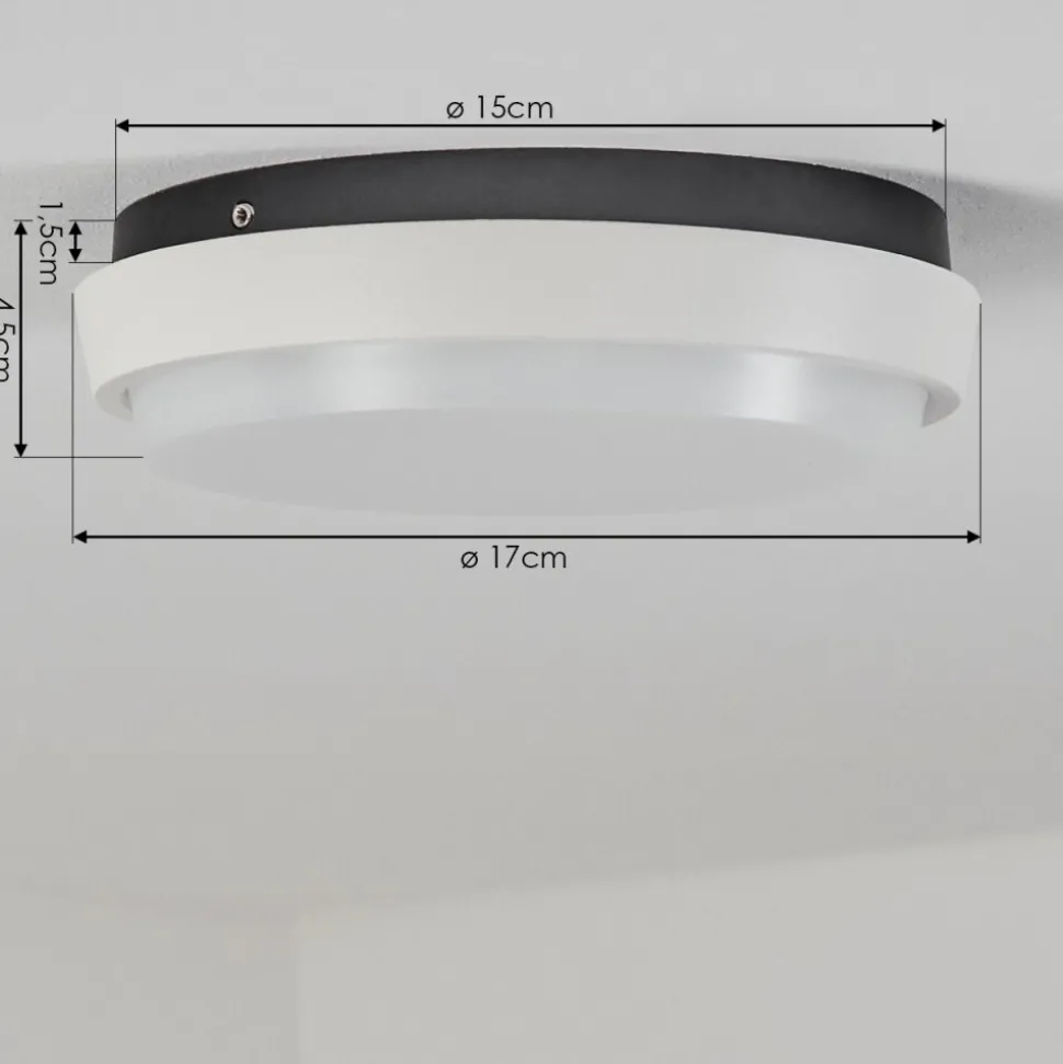 Plafonnier Exterieurcentinela Led Anthracite, Blanc, 1 Lumiere