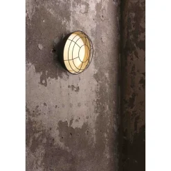 Plafonnier Faro Barcelona Helmet Rouille, 2 Lumieres
