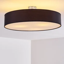 Plafonnier Foggia Nickel Mat, 3 Lumieres