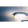 Plafonnier Globo Vranos Acier Inoxydable, Argente, Blanc, 1 Lumiere
