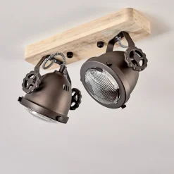 Plafonnier Herford Bois Clair, 2 Lumieres