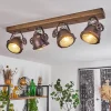 Plafonnier Herford Bois Fonce, 4 Lumieres