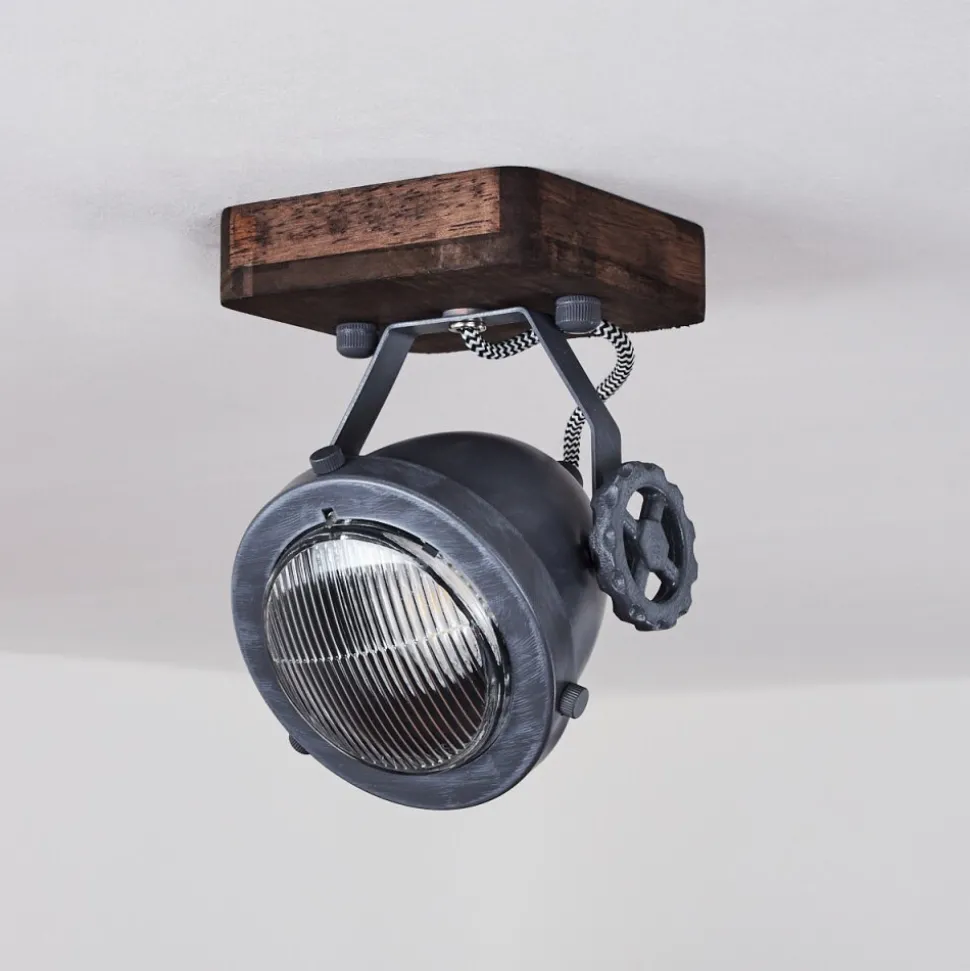 Plafonnier Herford Bois Fonce, 1 Lumiere
