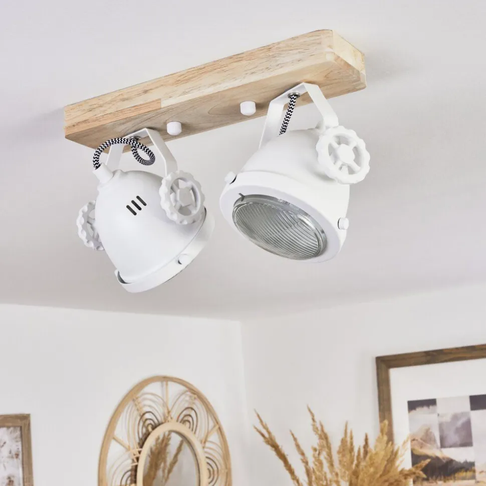 Plafonnier Herford Ecru, Blanc, 2 Lumieres