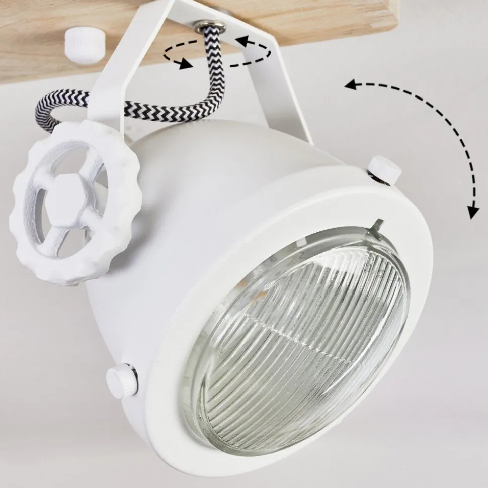 Plafonnier Herford Ecru, Blanc, 2 Lumieres