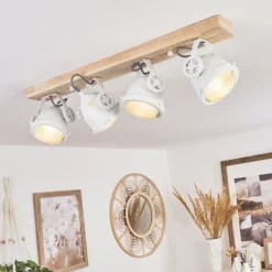 Plafonnier Herford Ecru, Blanc, 4 Lumieres