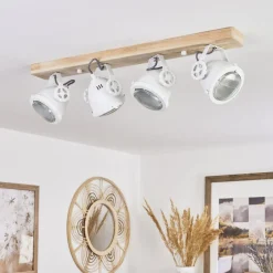 Plafonnier Herford Ecru, Blanc, 4 Lumieres