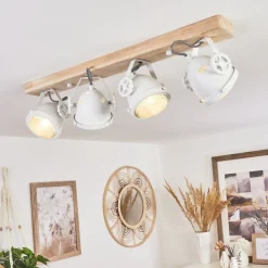 Plafonnier Herford Ecru, Blanc, 4 Lumieres