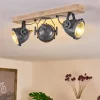Plafonnier Herford Gris, Bois Clair, 3 Lumieres
