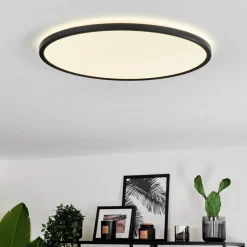 Plafonnier Hooper Led Noir, 1 Lumiere