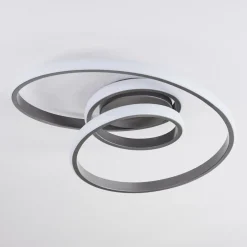 Plafonnier Ignal Led Gris, 1 Lumiere
