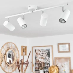 Plafonnier Javel Blanc, 4 Lumieres