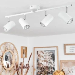 Plafonnier Javel Blanc, 4 Lumieres