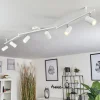 Plafonnier Javel Chrome, Blanc, 6 Lumieres