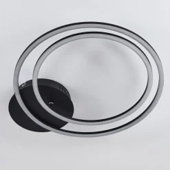 Plafonnier Johsa Led Noir, 2 Lumieres
