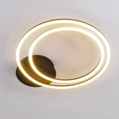 Plafonnier Johsa Led Noir, 2 Lumieres