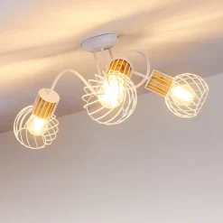 Plafonnier Koler Blanc, 3 Lumieres