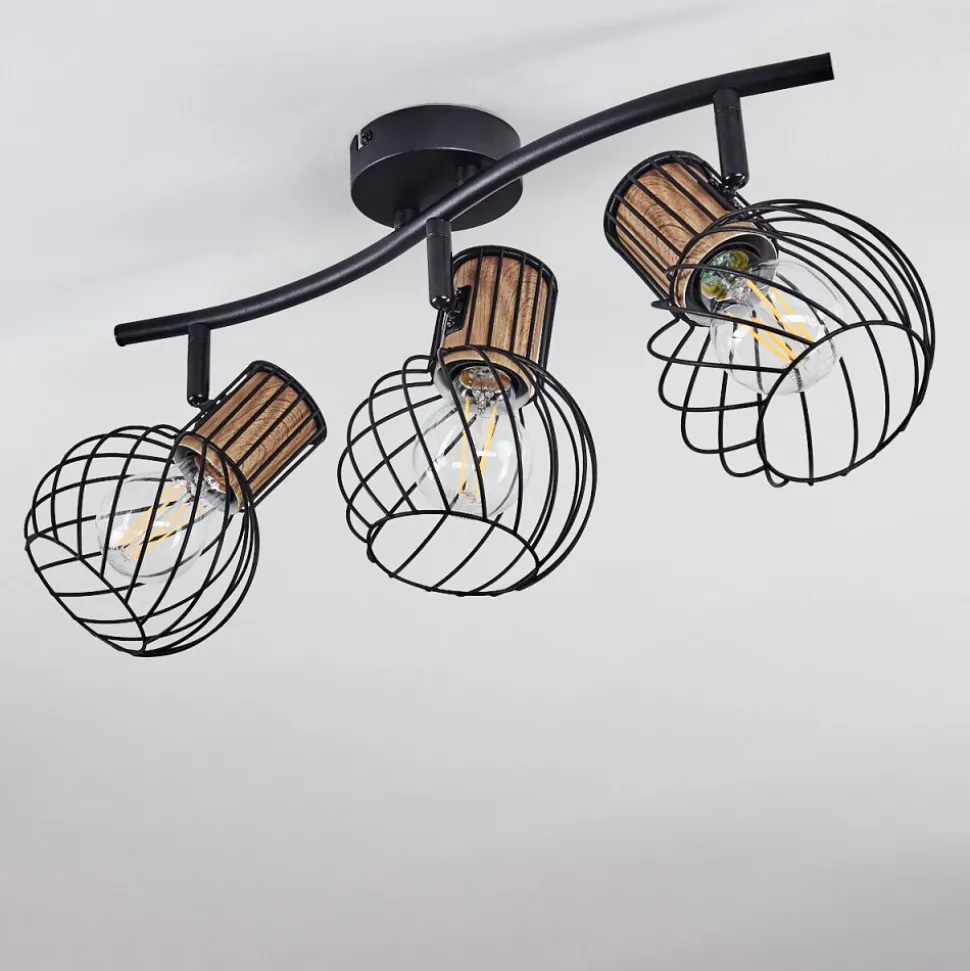 Plafonnier Koler Noir, 3 Lumieres