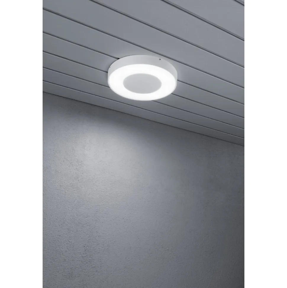 Plafonnier Konstsmide Carrara Led Blanc, 1 Lumiere, Telecommandes