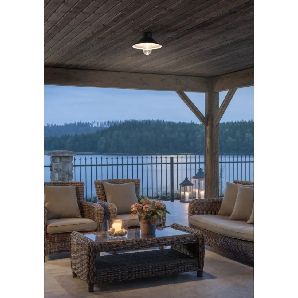 Plafonnier Konstsmide Vega Led Noir, 4 Lumieres